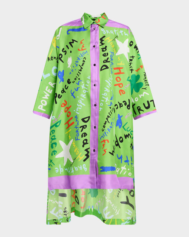 Kakanias Silk Blouse Maxi Dress